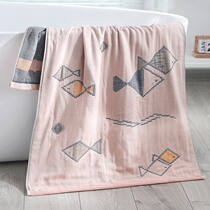 Japans JULIPET cotton gauze bath towel household absorbent does not shed hair quick-drying adult towel female bath large