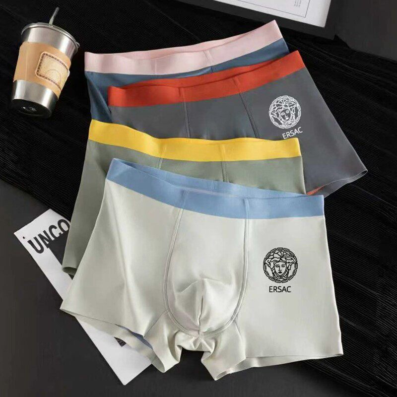 Medusa Head High-End 100-Count Modal Men's Underwear 10A Grade Antibacterial Cotton Men's Boxer Briefs