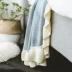 Big sen cao cấp thường chăn dệt kim đạo cụ chụp ảnh chăn sofa sofa khăn gối chăn mền chân giường - Ném / Chăn chăn lông cừu nekio Ném / Chăn