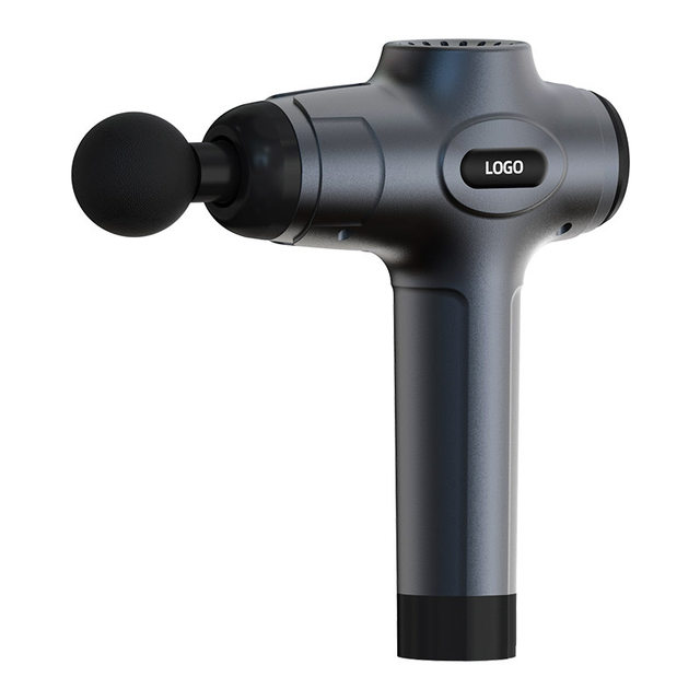 Vibrating massage gun with brush, muscle relaxation, fitness and sports equipment, fascia gun, deep stretching equipment, multi-functional