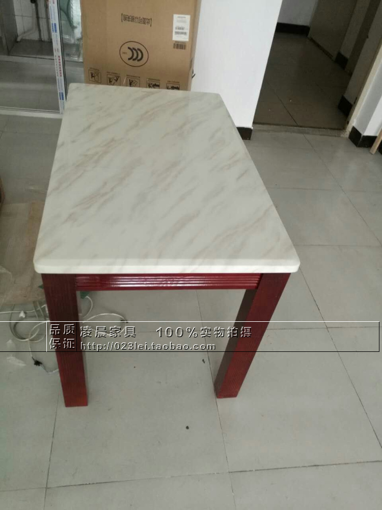 Nội thất Trùng Khánh Buổi sáng Buổi sáng Mới Khung gỗ rắn Bàn cà phê Đá cẩm thạch Màu thời trang đơn giản Tùy chọn - Bàn trà bộ bàn ghế gỗ phòng khách nhỏ giá rẻ