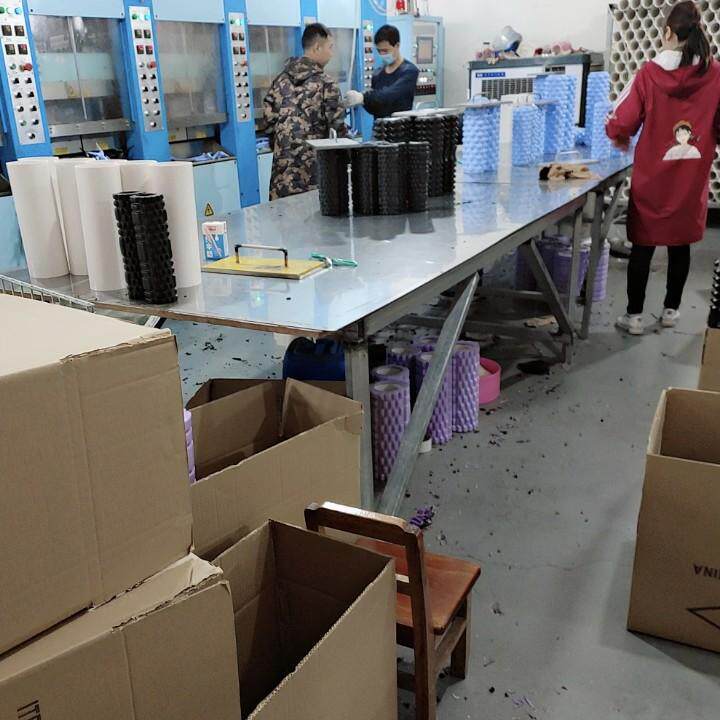 товар из китая 迷你款eva空心瑜伽柱小直径泡沫轴狼牙棒肌肉放松健身滚筒按摩棒