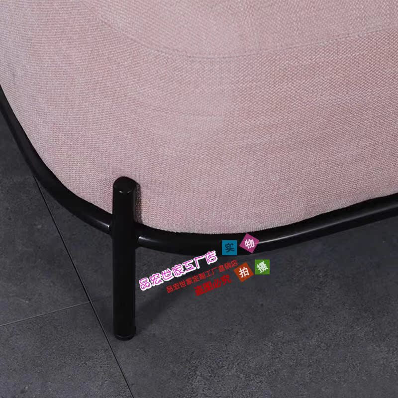 Sofa vải Bắc Âu phòng khách căn hộ nhỏ nội thất hiện đại tối giản cafe mẫu phòng để thảo luận về sofa giải trí - Đồ nội thất thiết kế ghế mây tròn