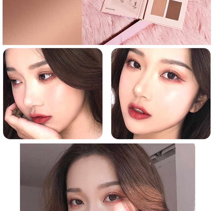 Cuốn sách TRỰC TIẾP viên ngọc trang điểm màu nude đích thực với đèn flash màu đỏ với cùng màu đỏ kết hợp nhiều màu đỏ - Blush / Cochineal phấn má hồng clio