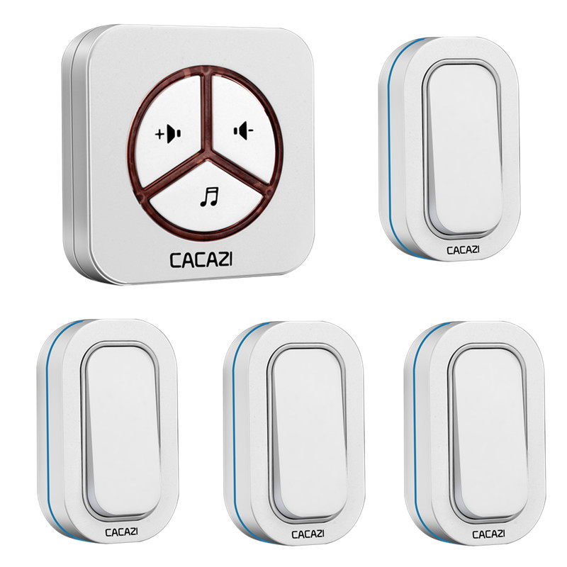 Door bell Wireless Household four drag a wireless doorbell remote AC electric waterproof doorbell old man's screwler