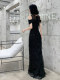 Black evening dress for women 2025 new high-end light luxury niche banquet temperament high-end socialite host