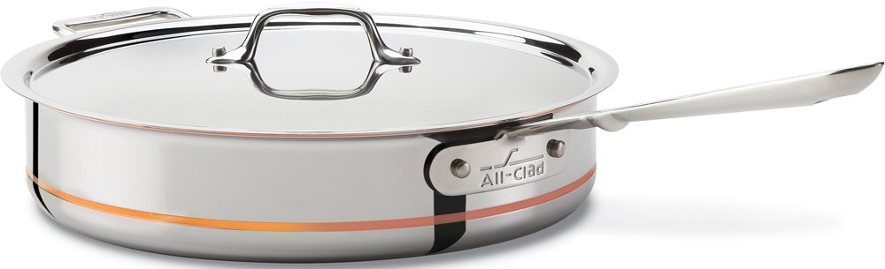 American All-Clad 6405 Stainless Steel Copper Core 5 Layer Bonding Wok 5 Quart
