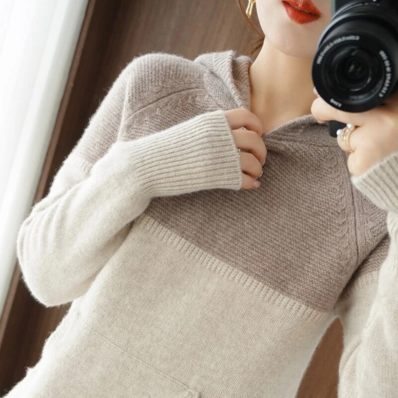 DonLevia ~ cashmere cardigan jacket women's sweater coat short outer cardigan super slim versatile ~