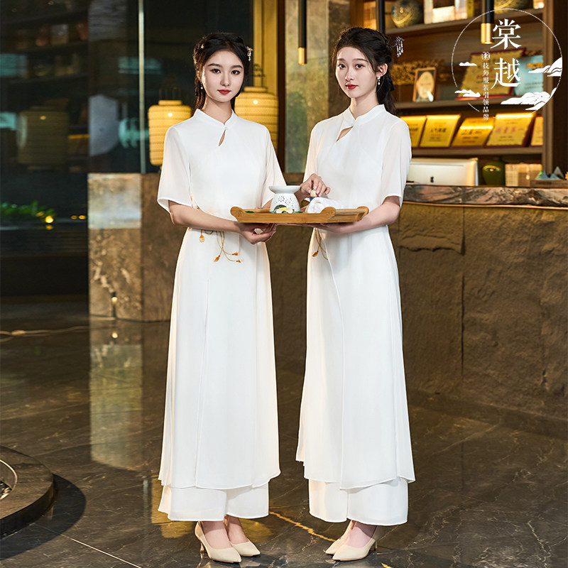 棠越夏季新款酒店客服套装:气质女神迎宾装,足疗店前台必备!-酒店工作制服-淘宝好物网