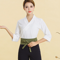 Spring and summer new beauty salon foot therapy shop technician uniform loose breathable set spa health center beautician work clothes