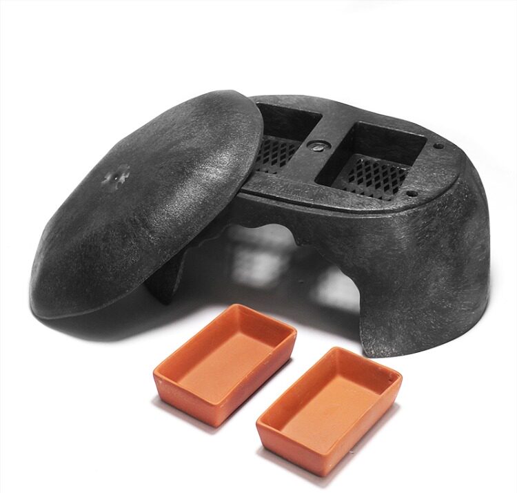 Аксессуары для рептилии 包邮 爬宠陆龟加湿大号/小号爬箱躲避洞 爬虫保湿预防隆背 送瓷盆 H/STUDIO