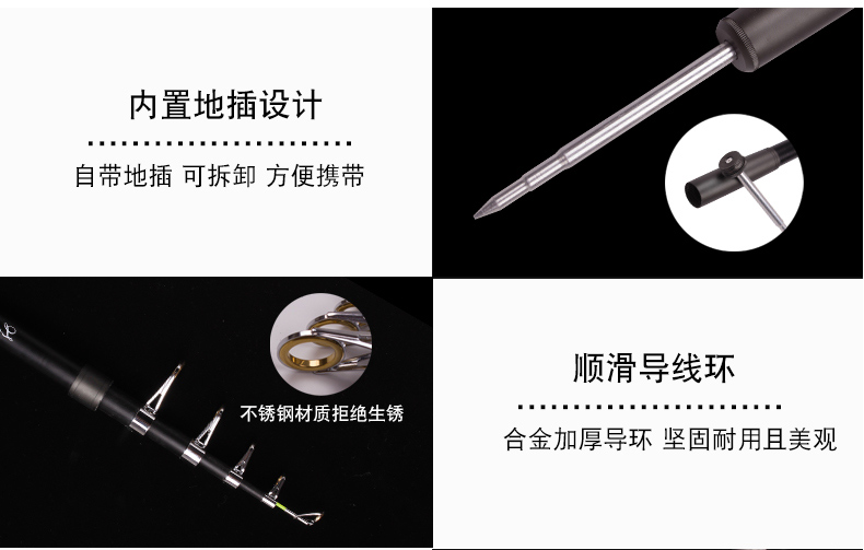 Cần câu 2019 kết hợp bộ dụng cụ câu cá rái cá biển thiết bị câu cá đặc biệt bộ dụng cụ câu cá đầy đủ lưới chụp cá