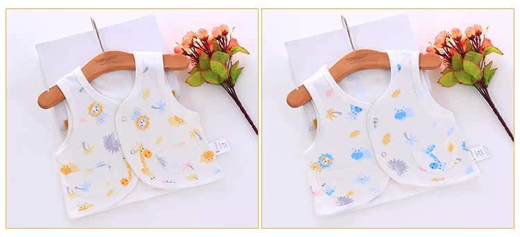 Mới tongtai bé lớp duy nhất vest bông siêu mỏng mềm mùa hè vest bé vest mát breathable vest