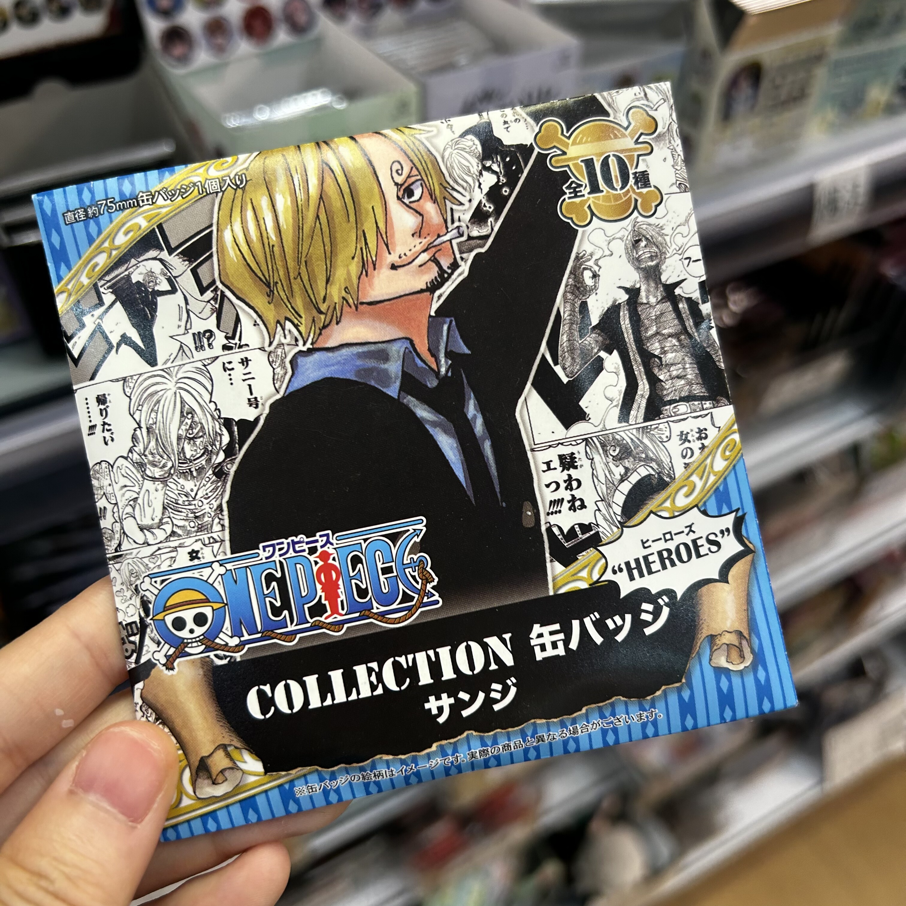 Authentic in Stock! One Piece Luffy, Sanji, and Brook Personal Pool Original Art Badges