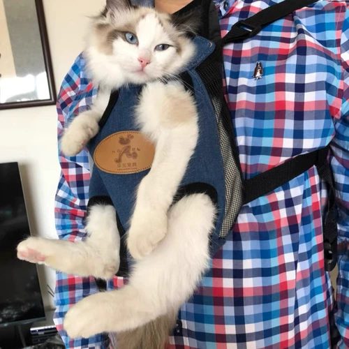 Сумка для кошек, переносной ремень для переноски, нагрудная сумка, наплечная сумка для домашних кошек во время путешествий, сумку для кошек можно носить спереди и сзади для удобства путешествий.