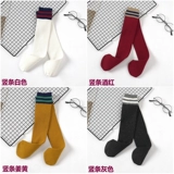 Осенние тонкие детские хлопковые гольфы, высокие сапоги, носки, средней длины