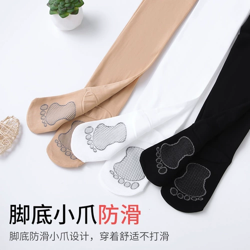 Летние детские белые колготки, танцующие осенние тонкие леггинсы