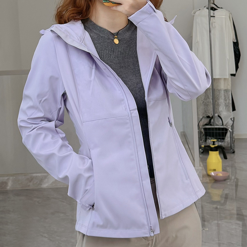 Molyvivi Magic Weili Soft Shell Jacket for Women, Waist-Cinching, Slim-Fit, Sports Outdoor Windproof and Waterproof Pants for Autumn and Winter