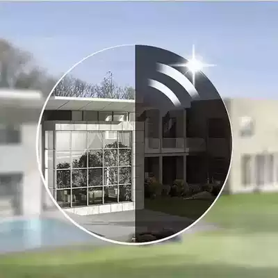 1 61 aspheric color change film anti-UV tea Gray