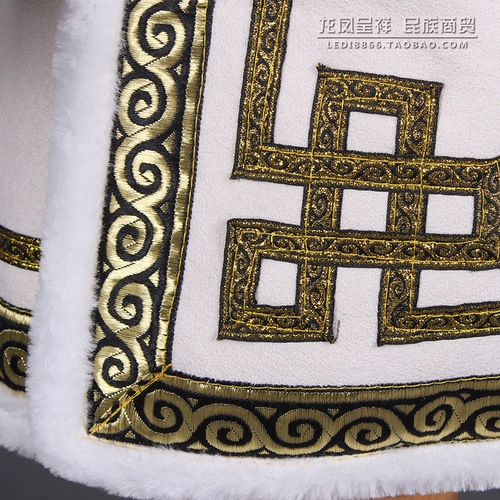 Детский зимний бархатный этнический костюм для мальчиков, увеличенная толщина, детская одежда