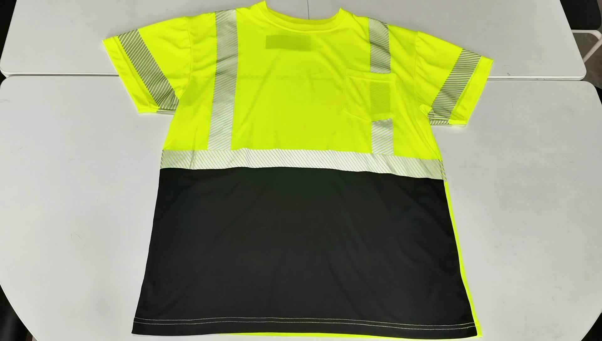 High Quality Breathable High Visibility Work Shirt Wholesale Safety