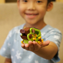 Childrens science toy salt water powered off-road vehicle solar boar Model Assembly DIY boy gift