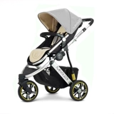 Модная трехколесная детская прогулочная коляска с сидением для выхода на улицу, можно сидеть и лежать, амортизация