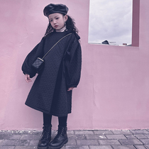 Cold bridesmaids custom men and women children clip cotton clothes autumn and winter warm thickened cotton clothes 100 hitch long style jacket parent-child