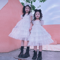 Cold Pussy Custom Girl Baby Princess Dress Birthday Dress Elegant Walking Show Skirt 61 Childrens Festival Yarn Dress