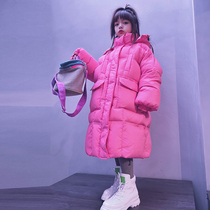 Cold Grand Lady Custom Girls Autumn Winter Lengthened down Down Clothing 90 White Duck Suede Warm Baby With Parent-child Jacket Blouse