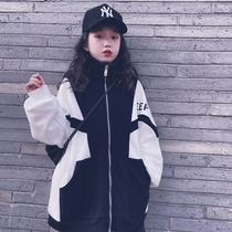 Cold bridesmaids custom men and women childrens autumn winter pure cotton plus suede sports jacket warm school jacket 100 hitch a parenting style