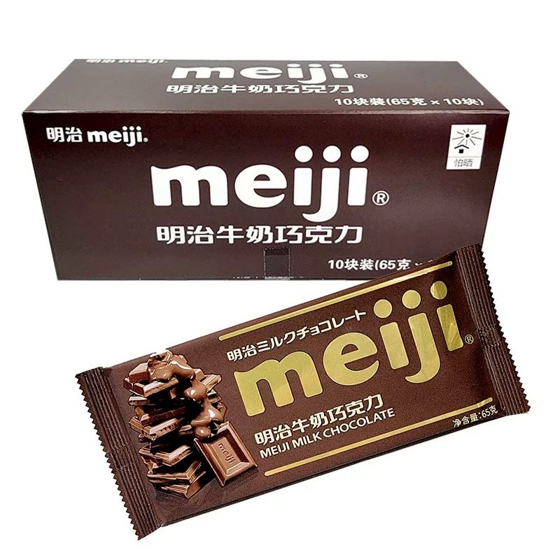 Шоколад Meiji объем 65 г молочный шоколад 56% чистый черный шоколад закуска