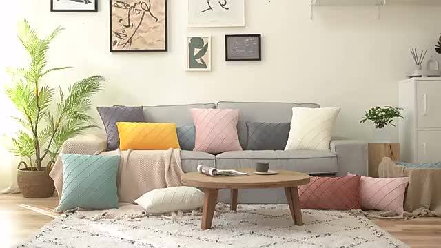 Ins Eyelash Pillow Cover Custom Cushion Peach Skin Velvet