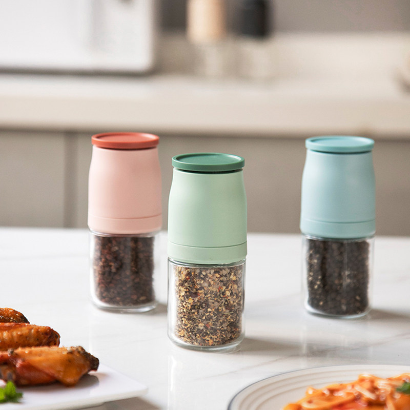 Mili Feng Household Kitchen Pepper Mill Salt Pepper Pepper Powder Manual Black Pepper Grinding Bottle