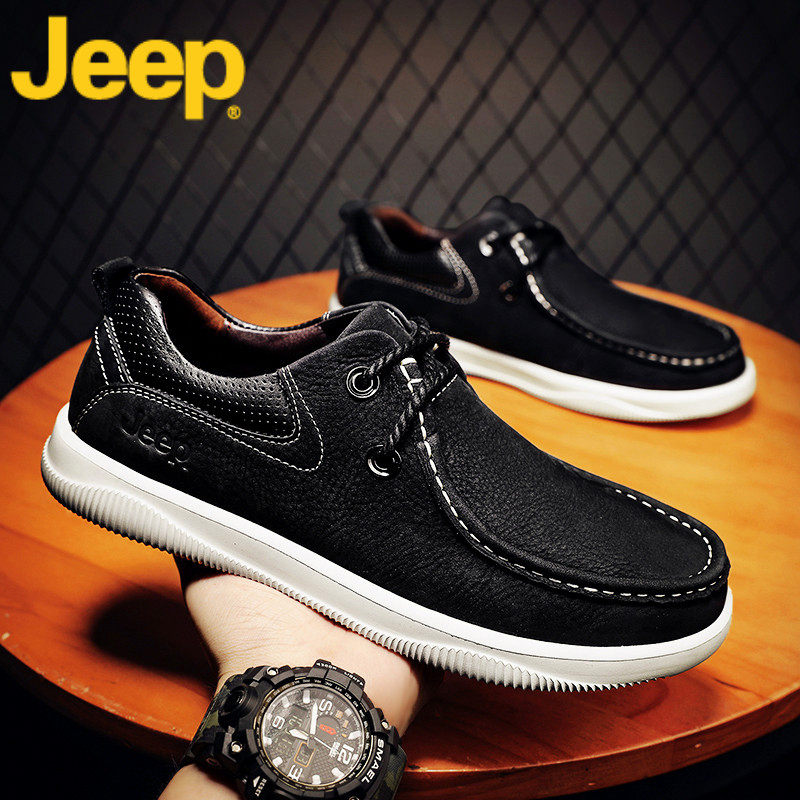 jeep jeep casual leather shoes men's shoes autumn 2022 new trendy shoes men's business formal leather shoes men