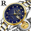 015 Golden Shell Blue Noodle Double Calendar (Mechanical Watch)