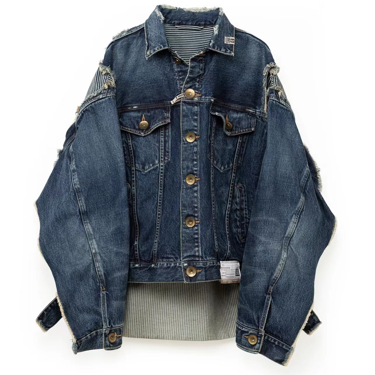MAISON MIHARA YASUHIRO DECONSTRUCTED DENIM JACKET