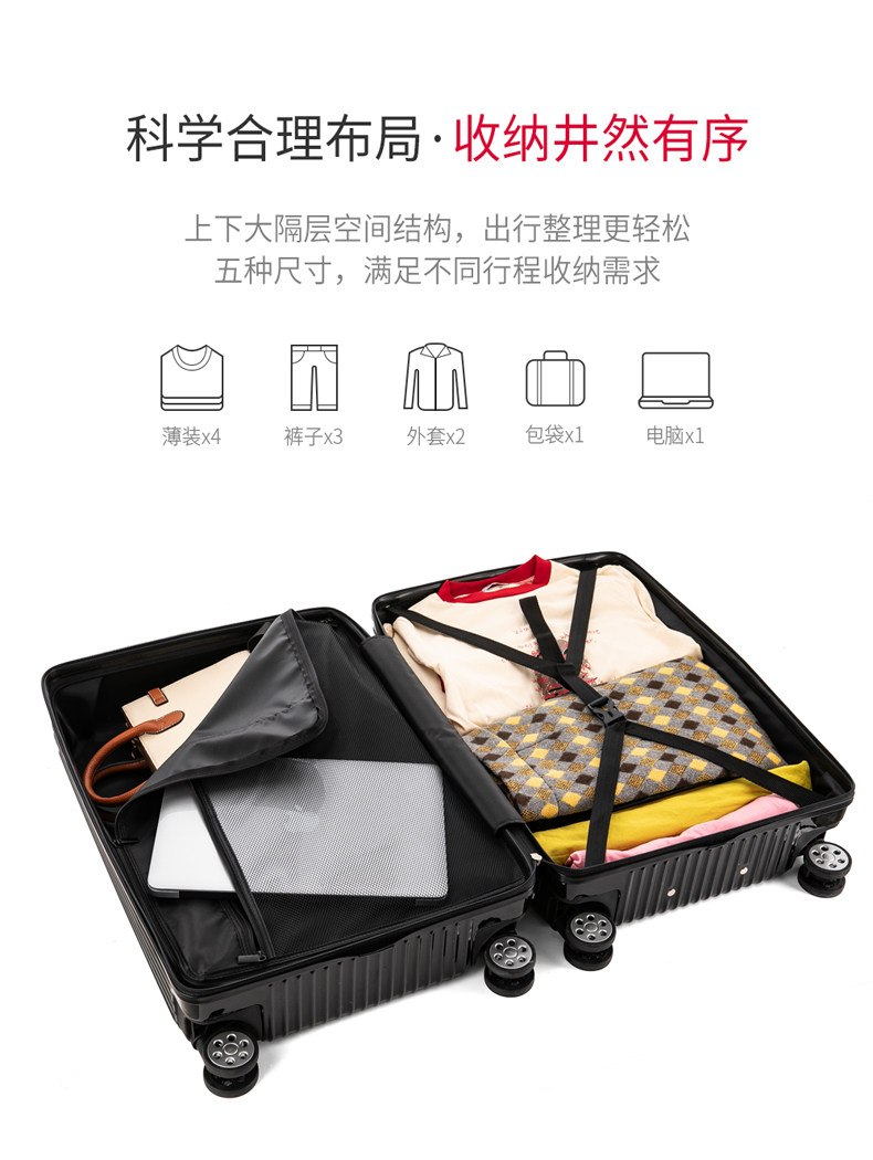 NTNL日系20寸学生密码箱 图5