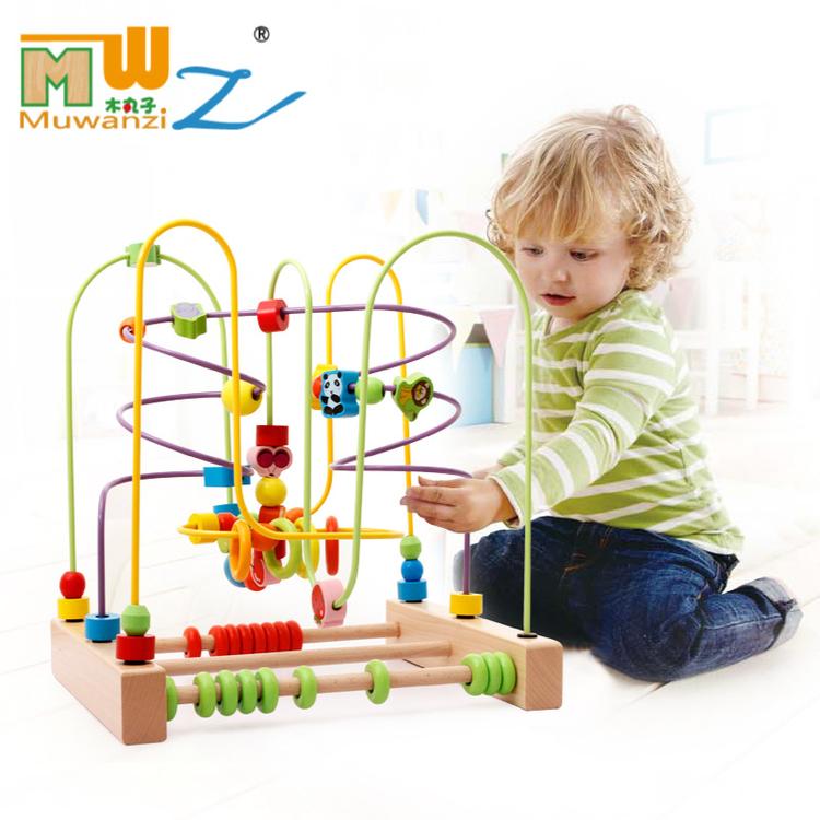 Children's string of beads around the Pearl Early to teach baby toys 6-12 months Baby Puzzle Power Toys 0-1-2 years 3 years old