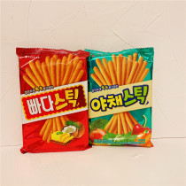 Full Korea easy-to-buy supermarket lotte thin strip cookies New Year Reunion food Lotte vegetables salty