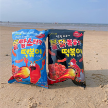 Spicy New Year Cake yem Korea imported snacks 110g spicy crayfish flavor turkey flavor puffed pursuit drama sweet and spicy