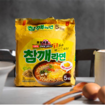 South Korea imported tumbler sesame egg ramen Instant noodles Bag instant noodles Boiled noodle soup Delicious and delicious snack fast food