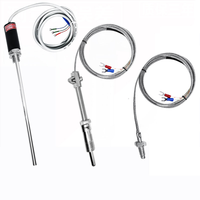 Temperature sensor pt100 thermocouple k type E type thermal resistance test catch warm line spring type temperature-controlled monitor screws