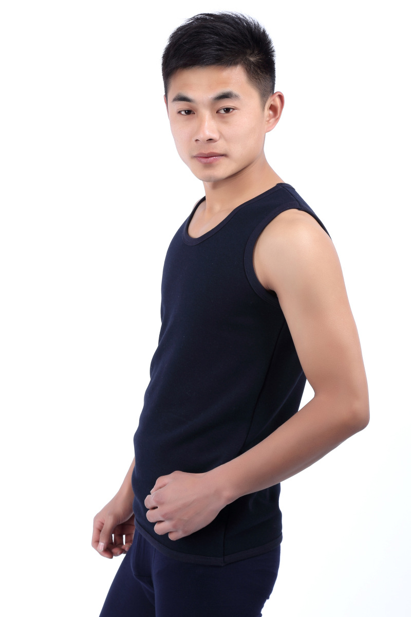 Đàn ông đặc biệt hàng ngày cộng với phân bón XL áo ấm cộng với nhung dày vest béo người đàn ông béo trung niên set đồ nam đẹp