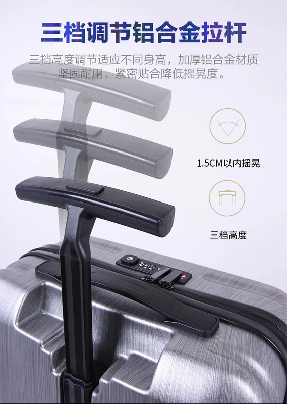 Hộp da vali nữ đơn đòn bẩy trường hợp 20 siêu nhẹ 24 sinh viên phổ quát bánh mật khẩu hộp 28 inch vali nam