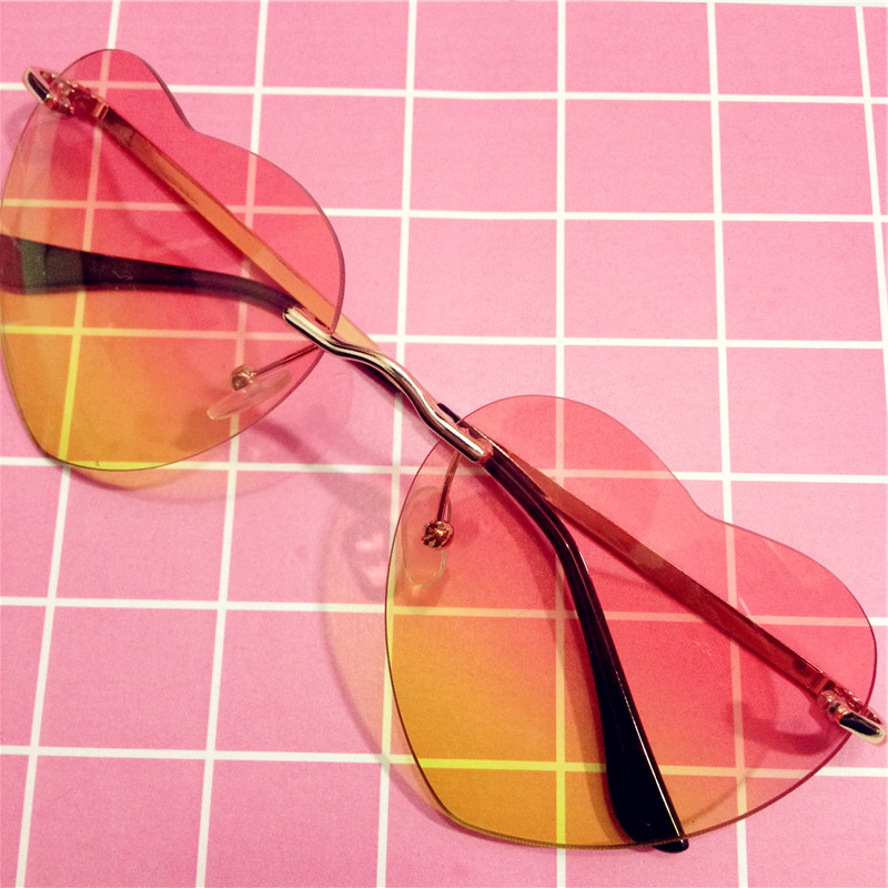 Love Harajuku color psychedelic cool small mirror