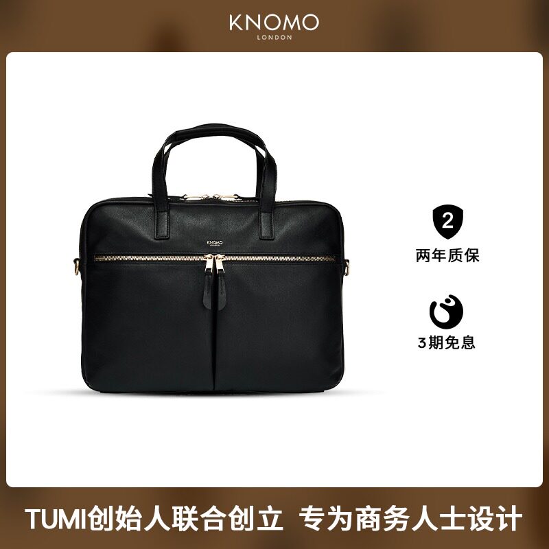 KNOMO UK Tide Sign Temperament Lady Handbag Fashion Single Shoulder Skew 14 Inch Computer Business Briefcase