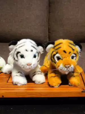 Cute simulation Siberian tiger doll Tiger plush toy doll Zodiac little tiger doll birthday gift girl