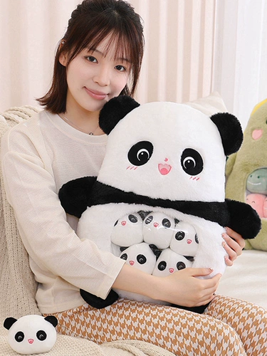 Милая плюшевая кукла, игрушка с животными, подушка, детский кролик, панда, популярно в интернете