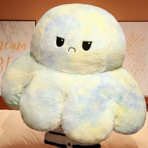 Двусторонная эмоциональная плюшевая игрушка, кукла для рыбалки, популярно в интернете, осьминог